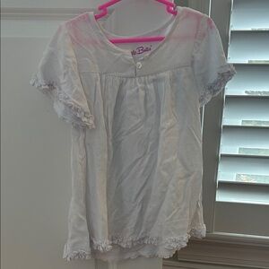 Ruffle Butts White Kids Swim Coverup